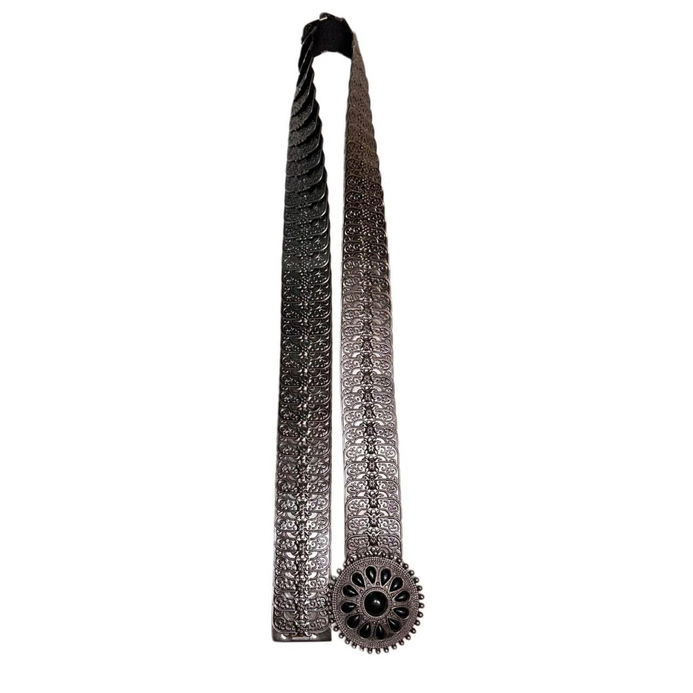 Vintage metal boho hipster stretch belt by Coldwater Creek